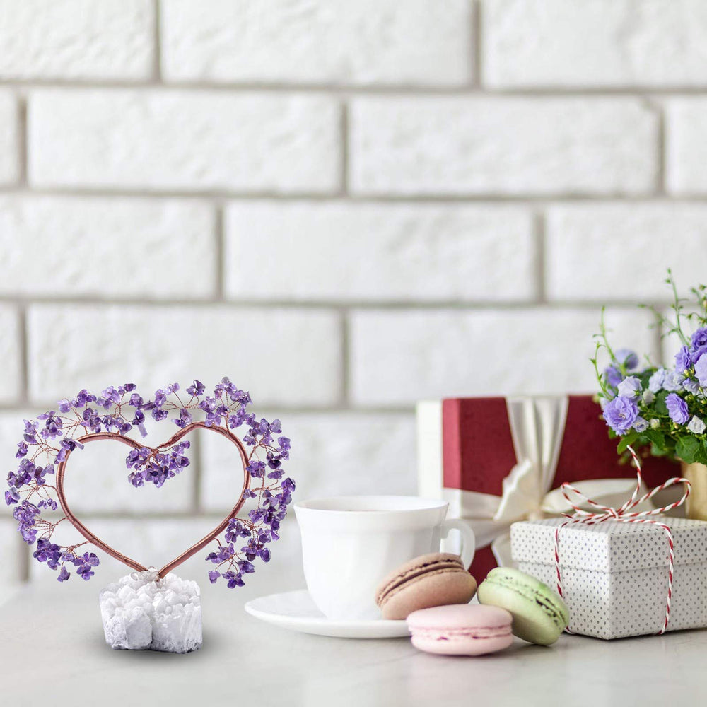 Rockcloud crystal tumbled-stone accents inspire mindful moments and focus.