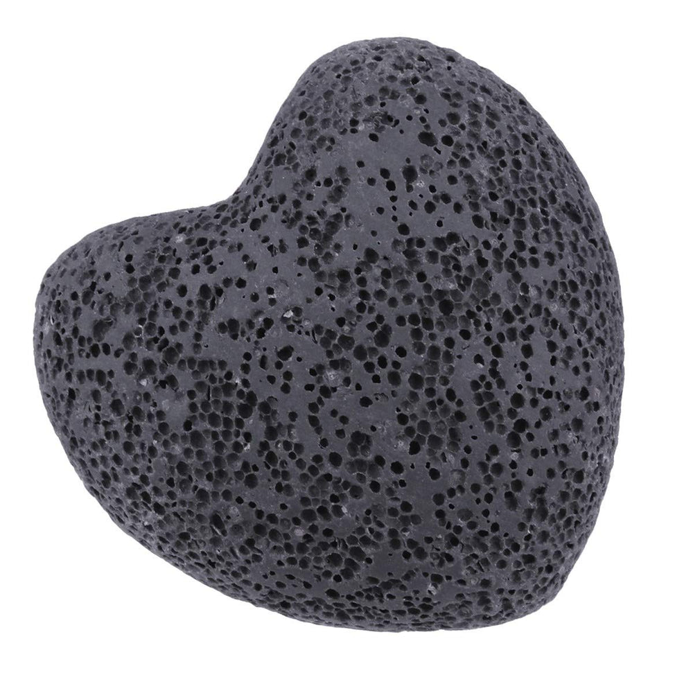 Rockcloud lava rock heart, 0.9 inch size, natural variation and tactile charm.
