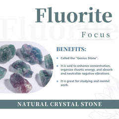 Rockcloud fluorite stones closeup for grounding and energy work