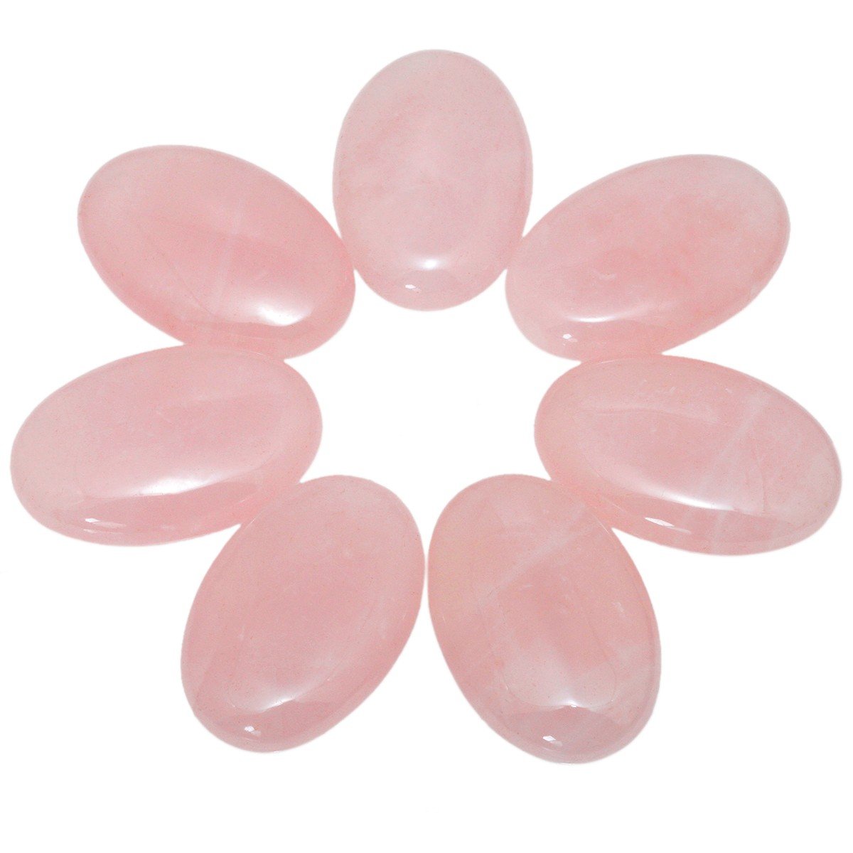 Rockcloud rose quartz in velvet gift bag showing gift-ready presentation
