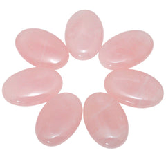 Rockcloud rose quartz in velvet gift bag showing gift-ready presentation