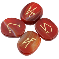 Rockcloud Hand-carved palm stones ideal for crystal grids and mindful practice