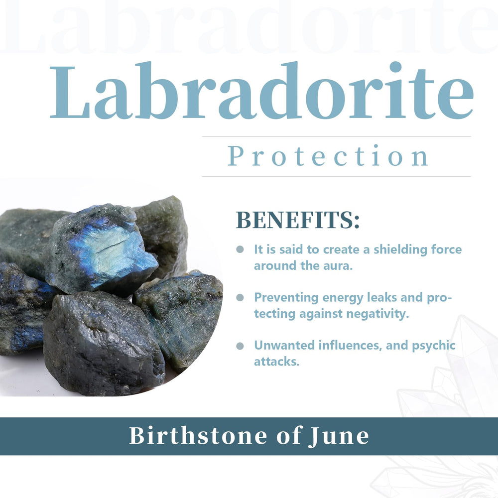 Rockcloud Labradorite worry pebble held in hand for focus.