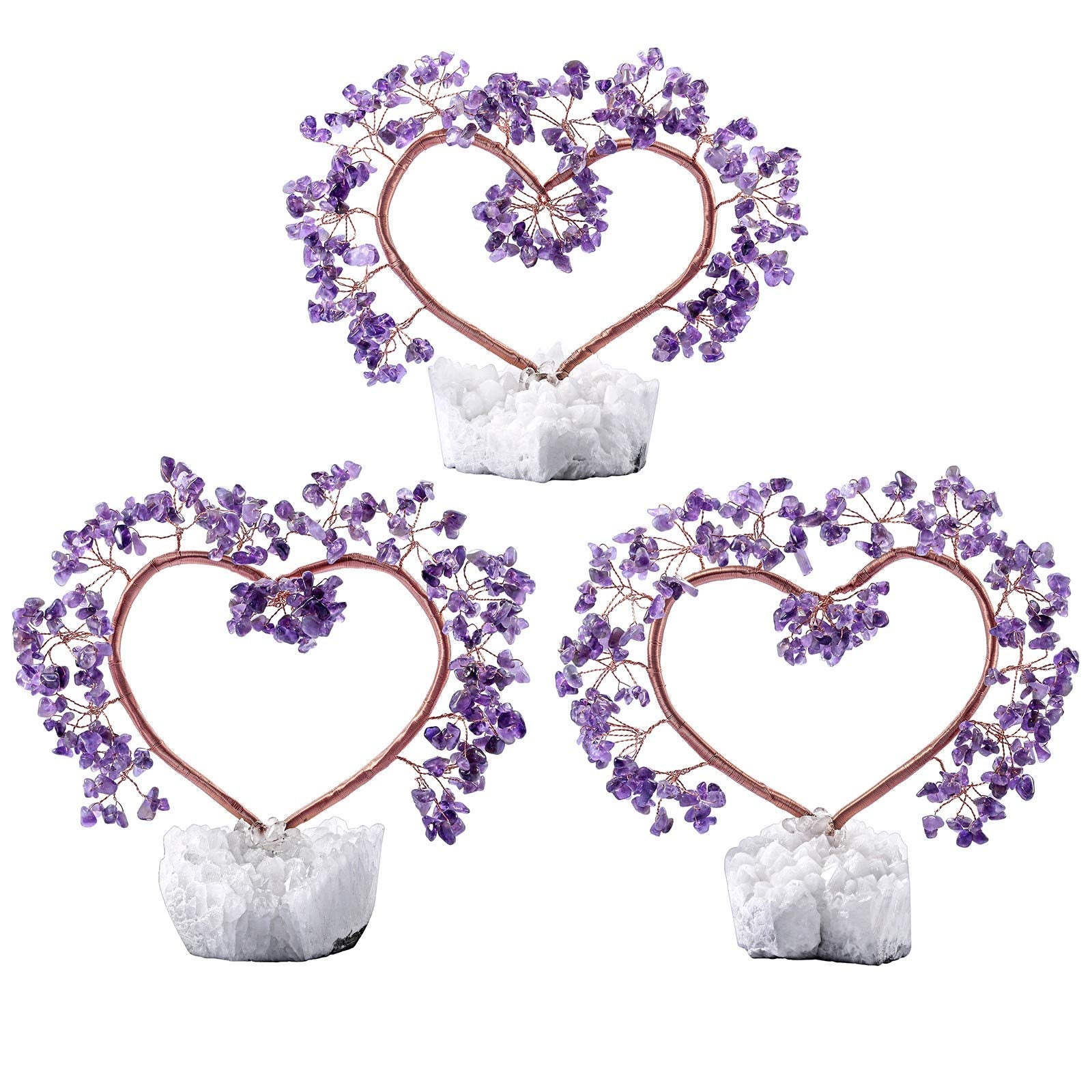 Rockcloud quartz geode base tree elevates any shelf with natural beauty.