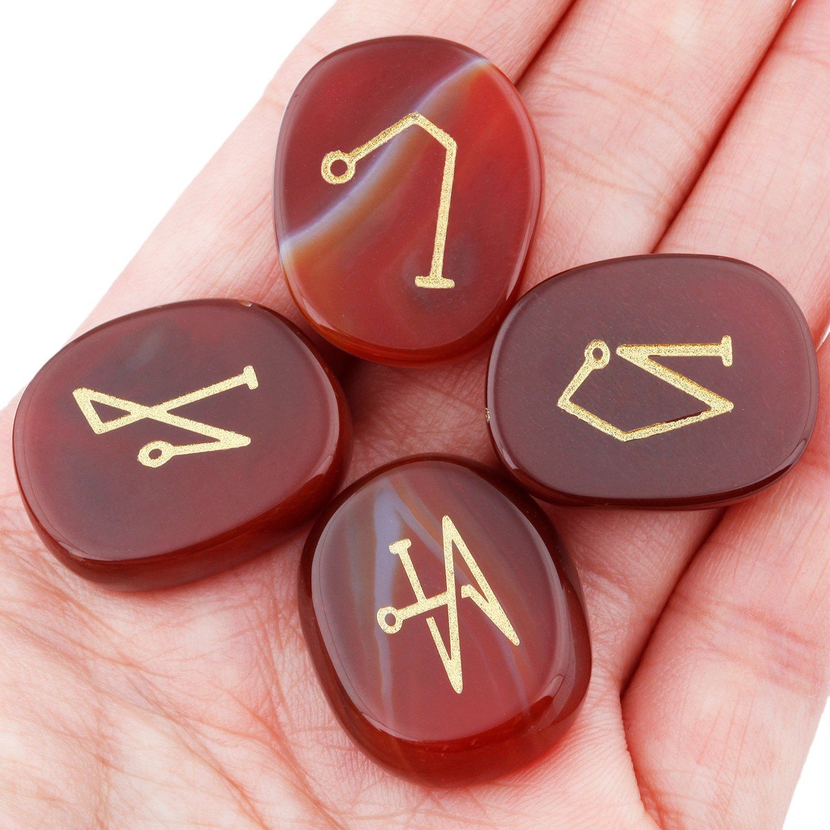Rockcloud Pocket-size Carnelian stones ready for on-the-go calm and focus