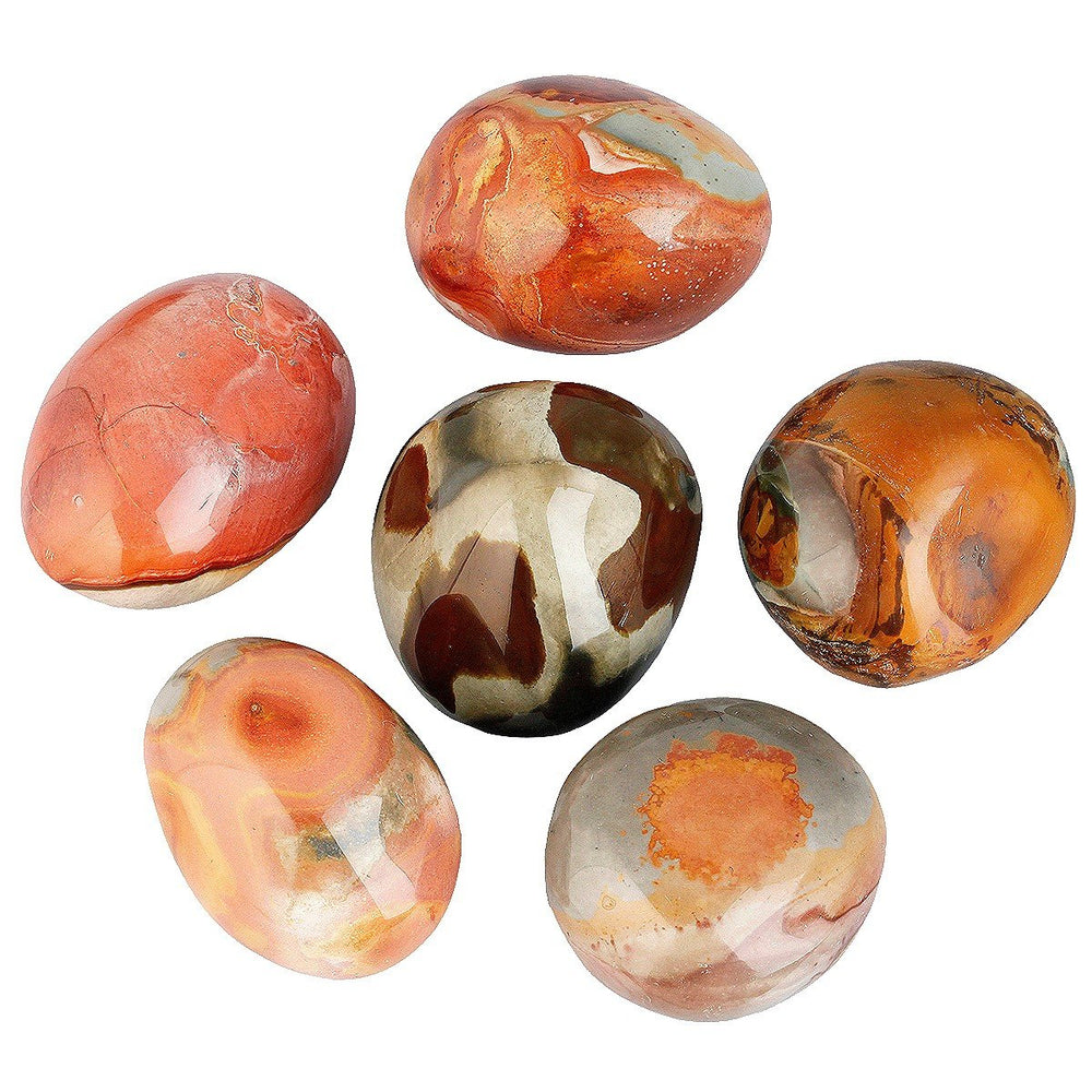 Rockcloud pocket stone Ocean Jasper; fits in pocket for discreet grounding moments.