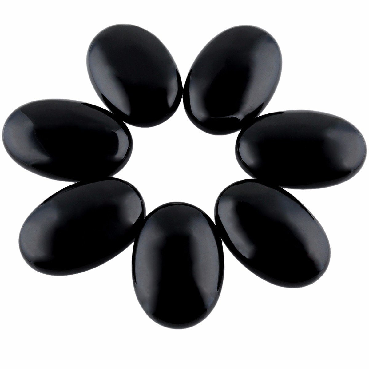 Rockcloud Polished Obsidian Stone offers smooth texture for relaxation sessions