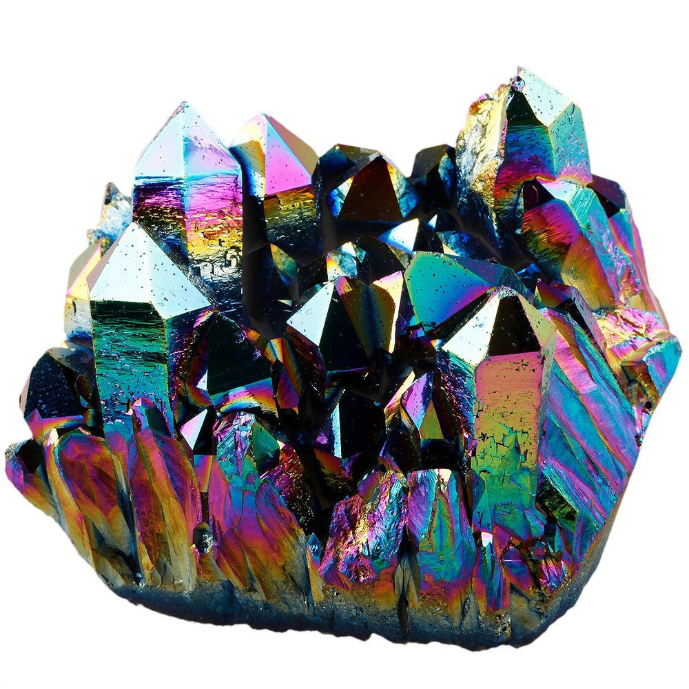 Rockcloud geode cluster display top view highlights natural symmetry for study spaces