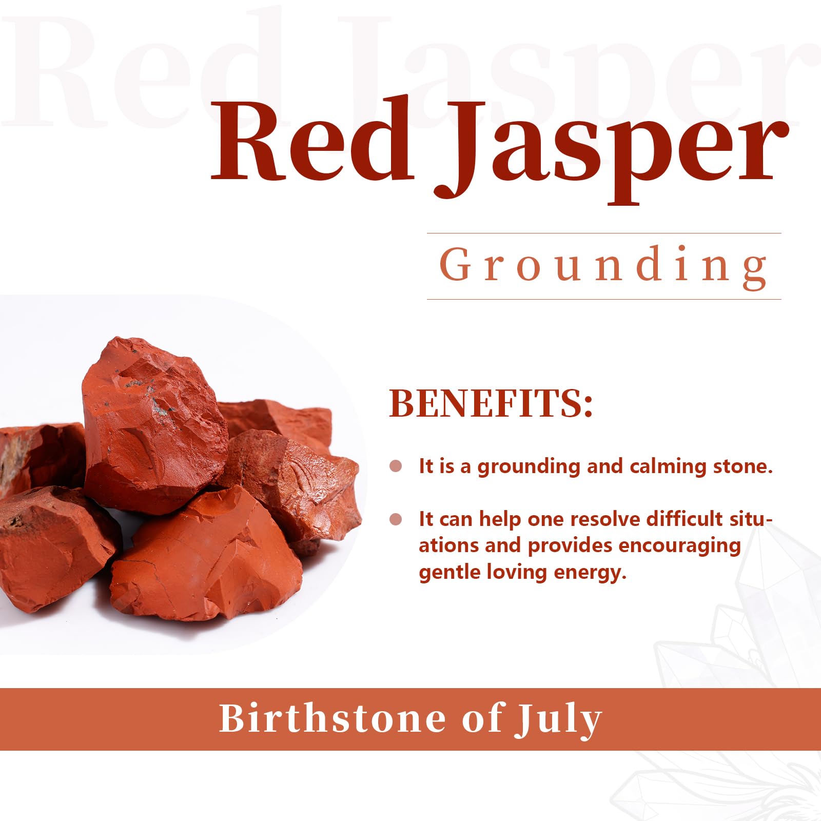 Rockcloud Red Jasper four-pack palm stones ready for on-the-go chakra practice.