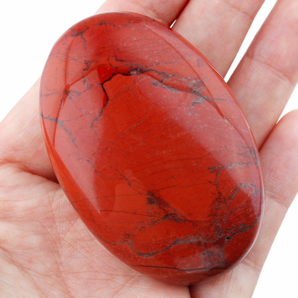 Rockcloud red jasper closeup showing natural polish and color