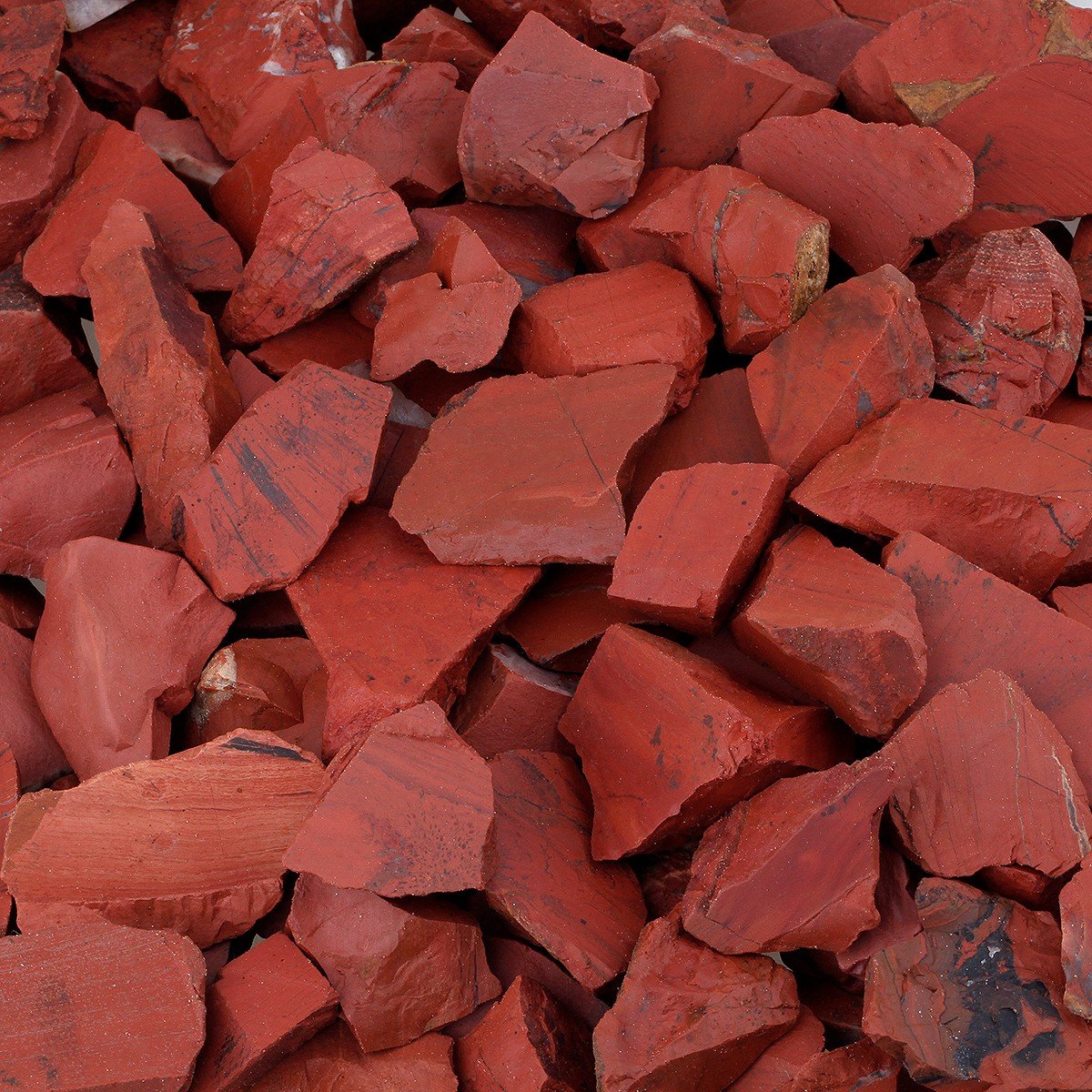 Rockcloud Red Jasper polish-ready stones for polishing and crystal crafts.