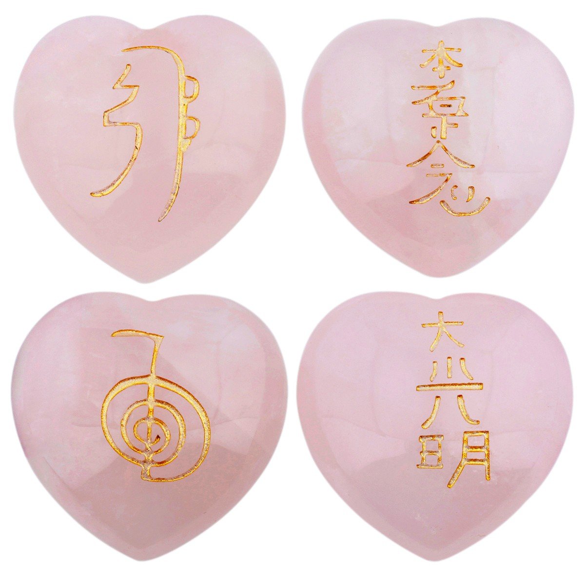 Rockcloud rose quartz heart palm stone showing smooth texture and pink glow for calm grip