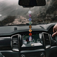 Rockcloud tumbled gemstones meditation hanging adds color and calm to spaces.