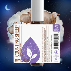Counting Sheep roller cap close-up, portable sleep support for kids.