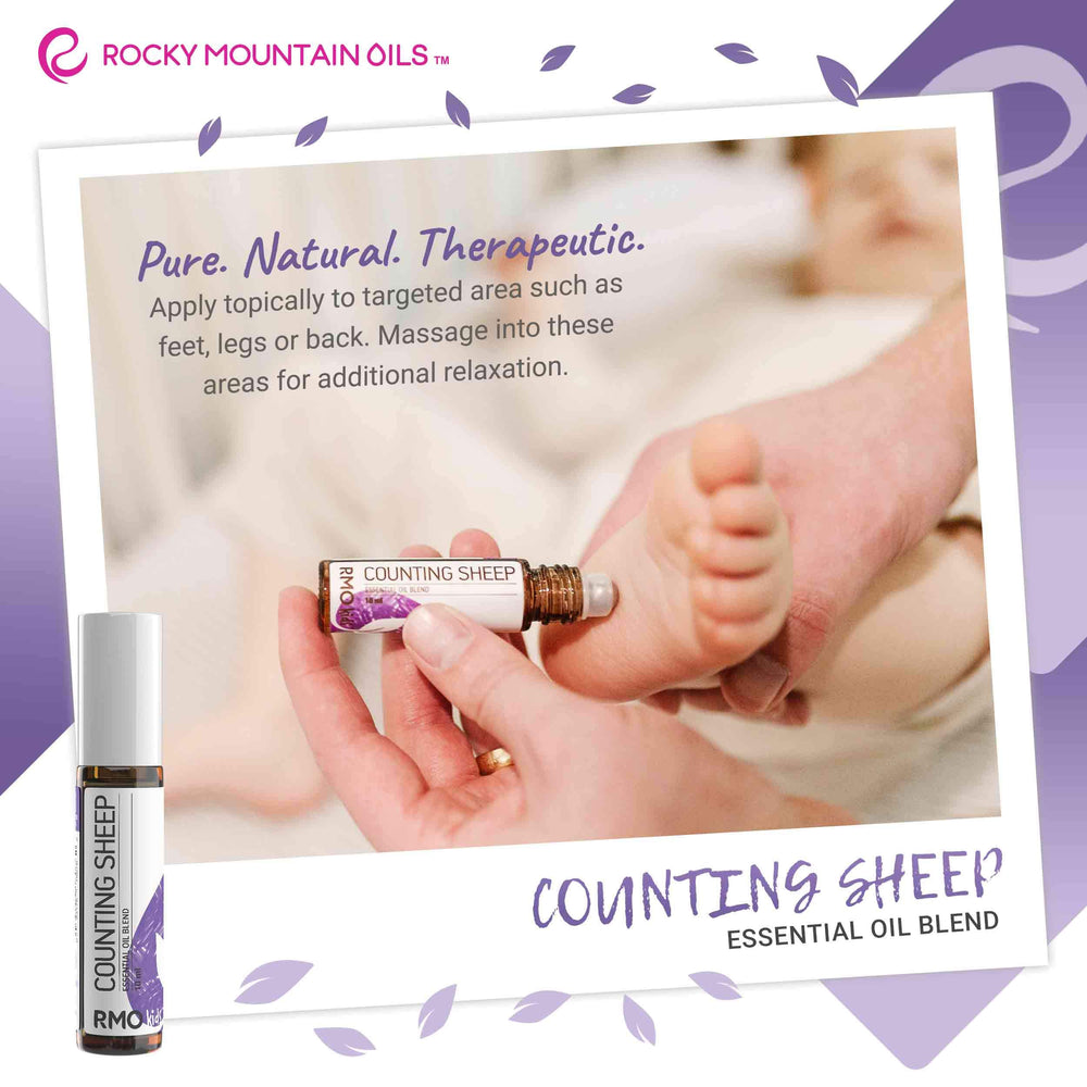 Counting Sheep wrist application, kid-friendly aromatherapy on the go.