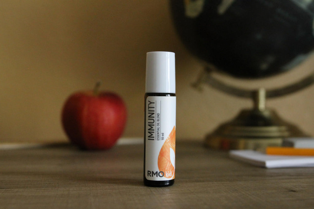 Close-up of the roller-tip on Rocky Mountain Oils Immunity Roll-On for precise use.