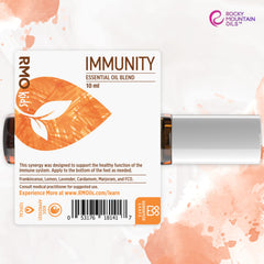 Rocky Mountain Oils Immunity Roll-On application on skin for kids, easy to use.