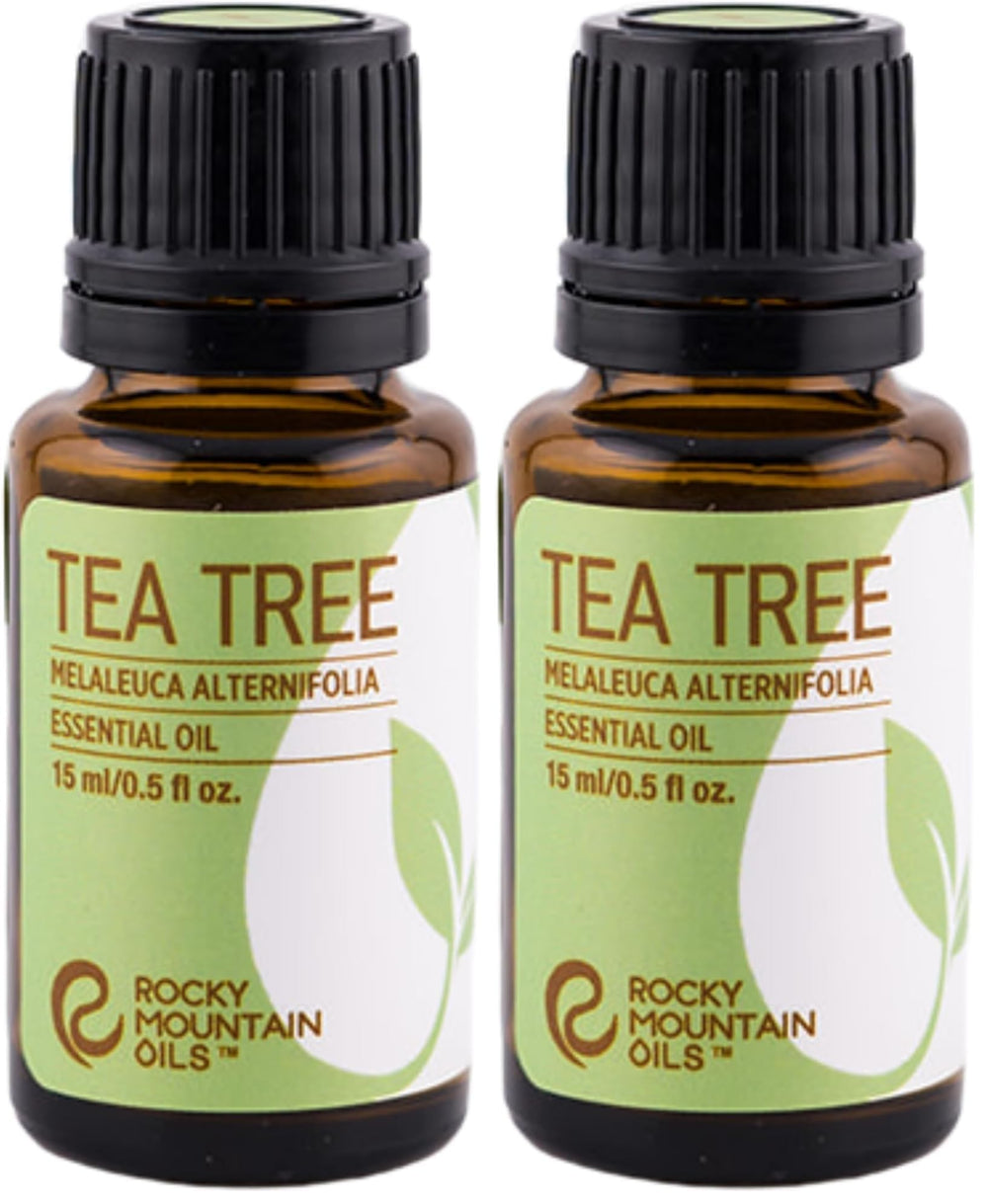 Rocky Mountain Oils Tea Tree oil bottle pour for diffuser aromatherapy and fresh aroma
