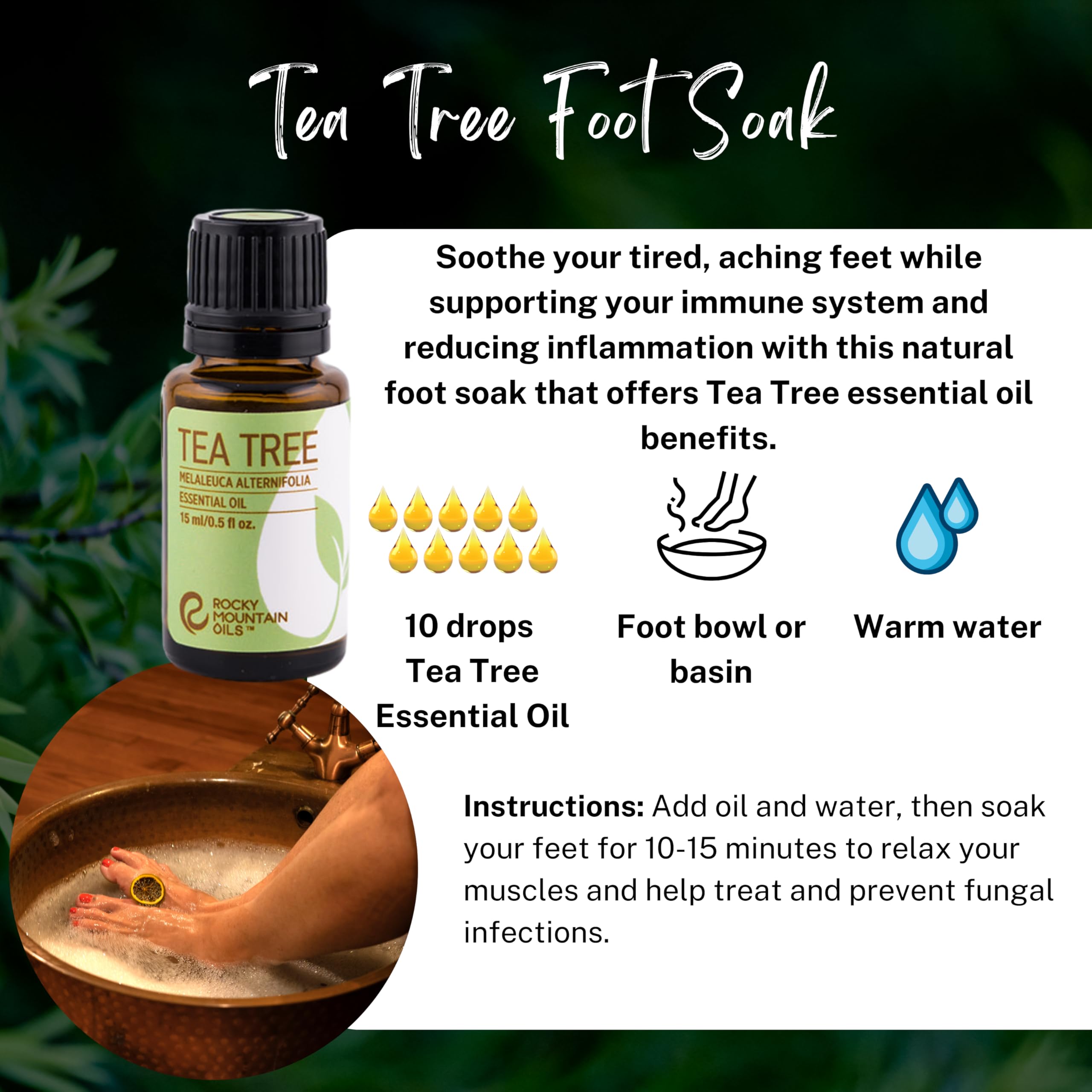 Rocky Mountain Oils Tea Tree oil on skin care routine with topical use potential