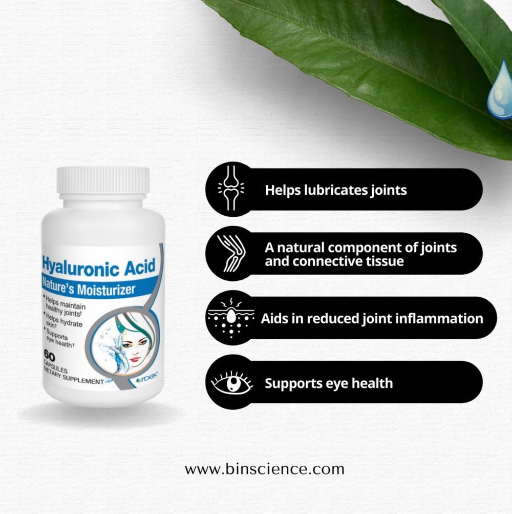 Roex Hyaluronic Acid joint-support visual, cushions cartilage for smoother everyday movement