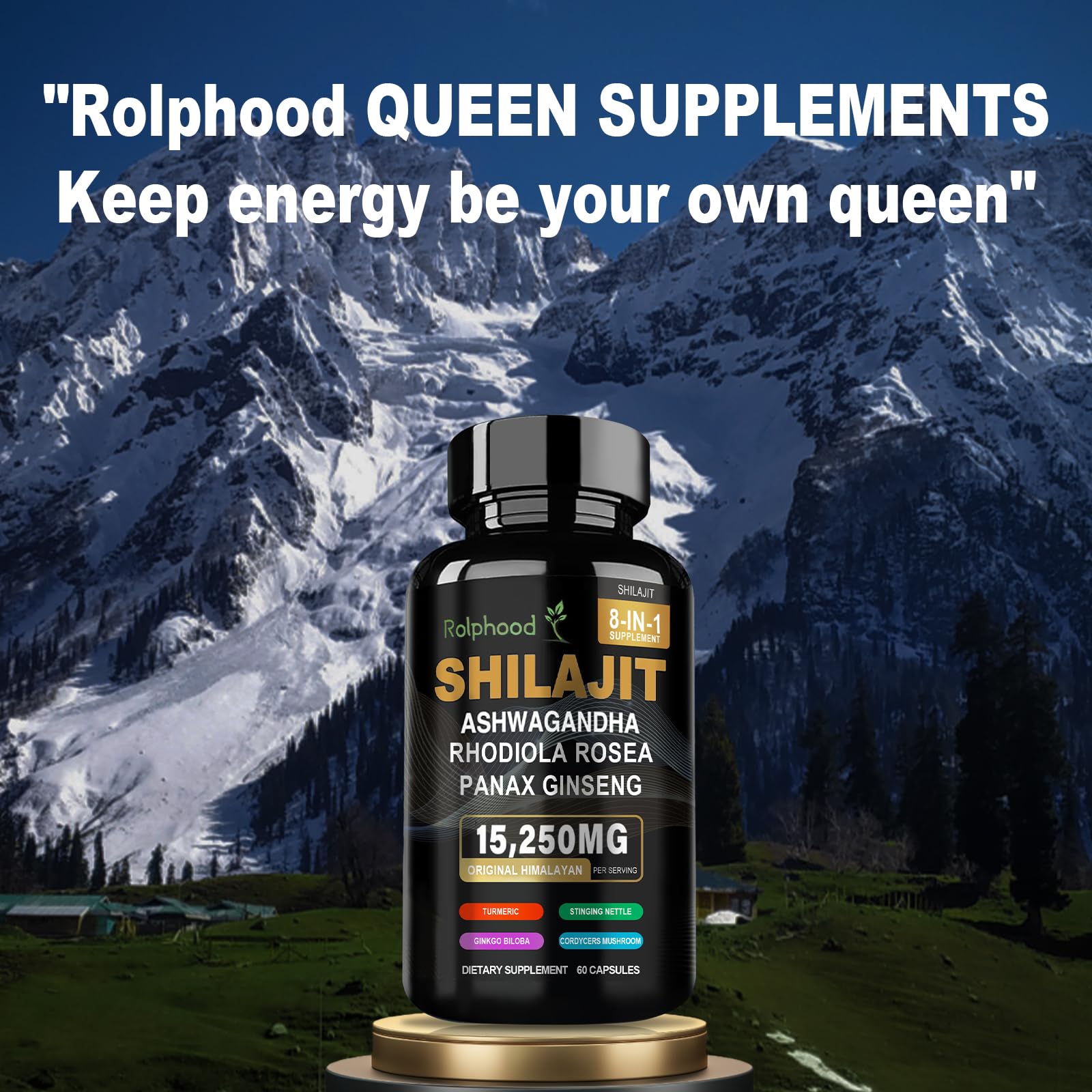 Rolphood capsules close-up for quality and purity