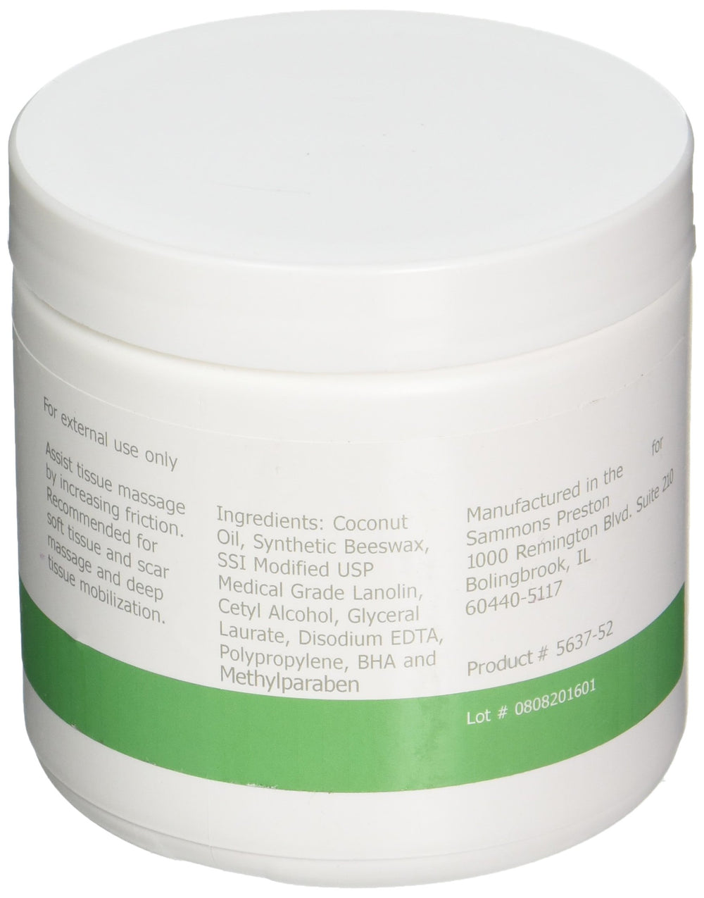 Rolyan Deep Prep Ultra Care glide texture closeup for smooth, long-lasting deep tissue massage