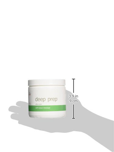 Rolyan Deep Prep Ultra Care jar in rehab setting suitable for post-rehab massages