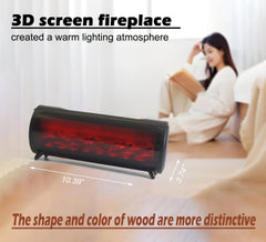 Romanplux Flame Fireplace Diffuser side view showing compact tabletop design