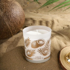 ROMIIE ZOI candle lit on a cozy table to create calm spaces.