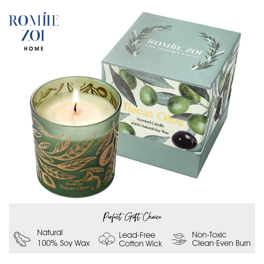 ROMIIE ZOI scented candle packaging is gift-ready, ideal for special occasions.