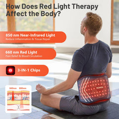 ROMISA 660nm red light band targets skin texture and collagen support.