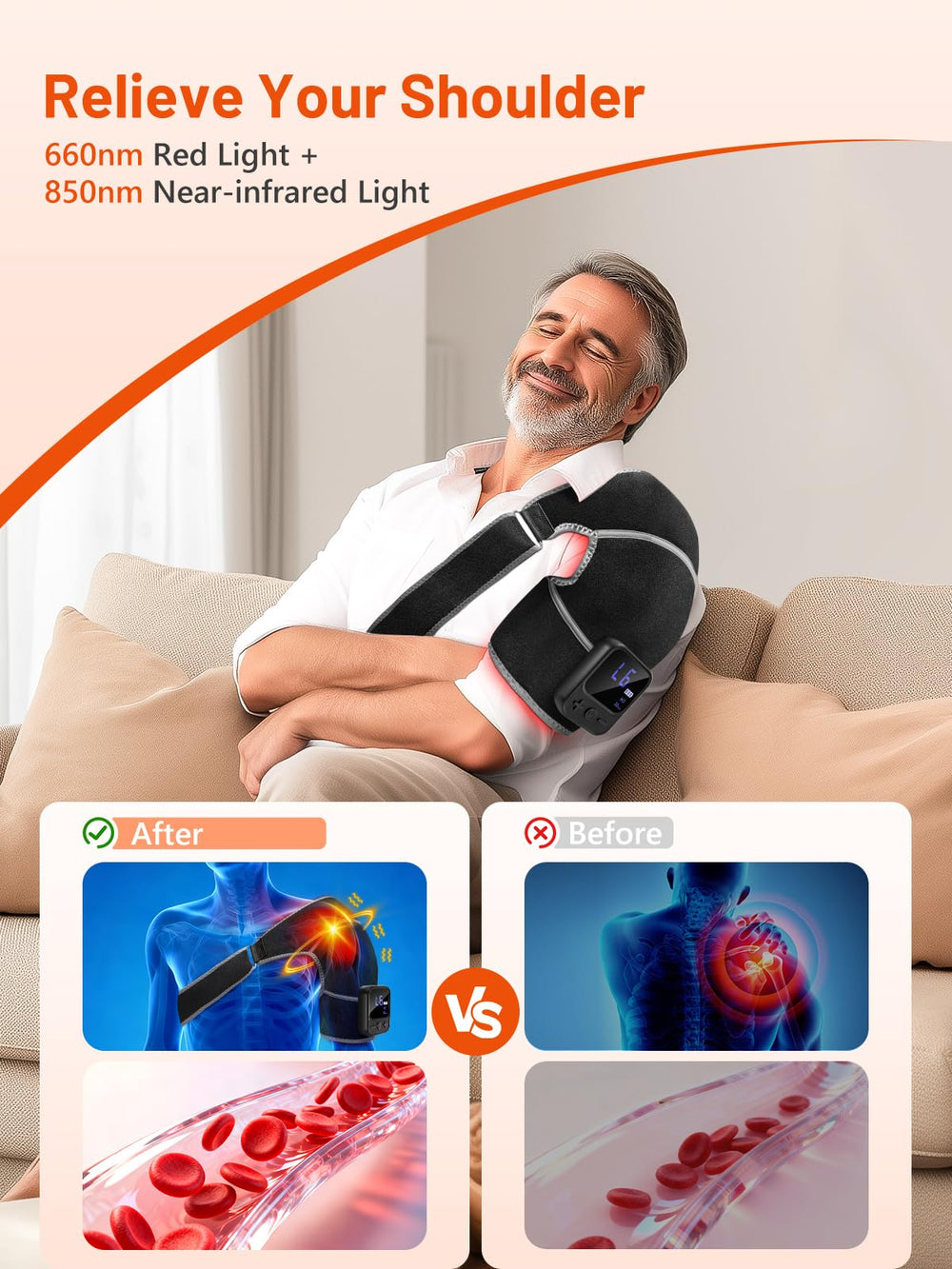 ROMISA 72-led dual-wave system delivers 660nm and 850nm light for deeper reach