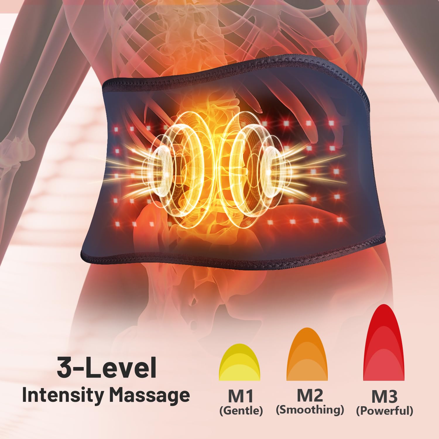 ROMISA 850nm near-infrared band reaches deeper tissues for comfort.