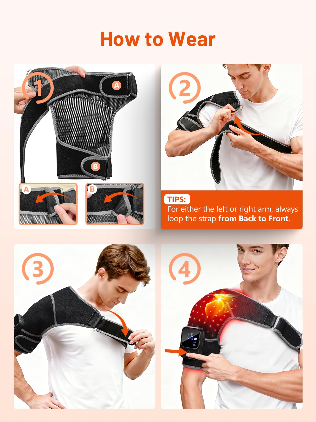 ROMISA adjustable strap ensures a secure fit on various shoulders