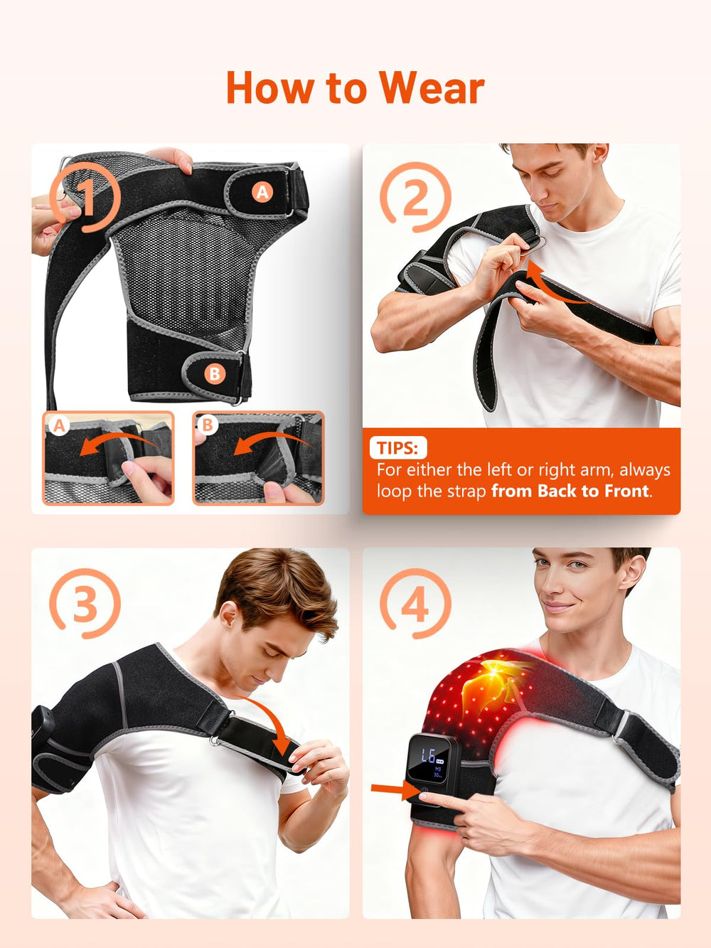 ROMISA adjustable strap ensures a secure fit on various shoulders