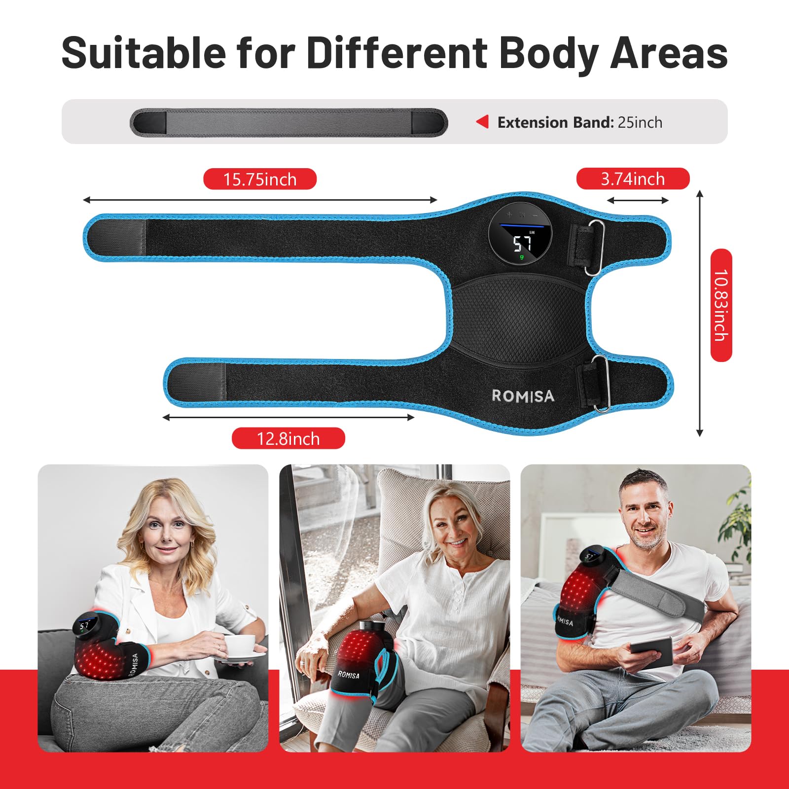 ROMISA cordless operation with belt extension for versatile use