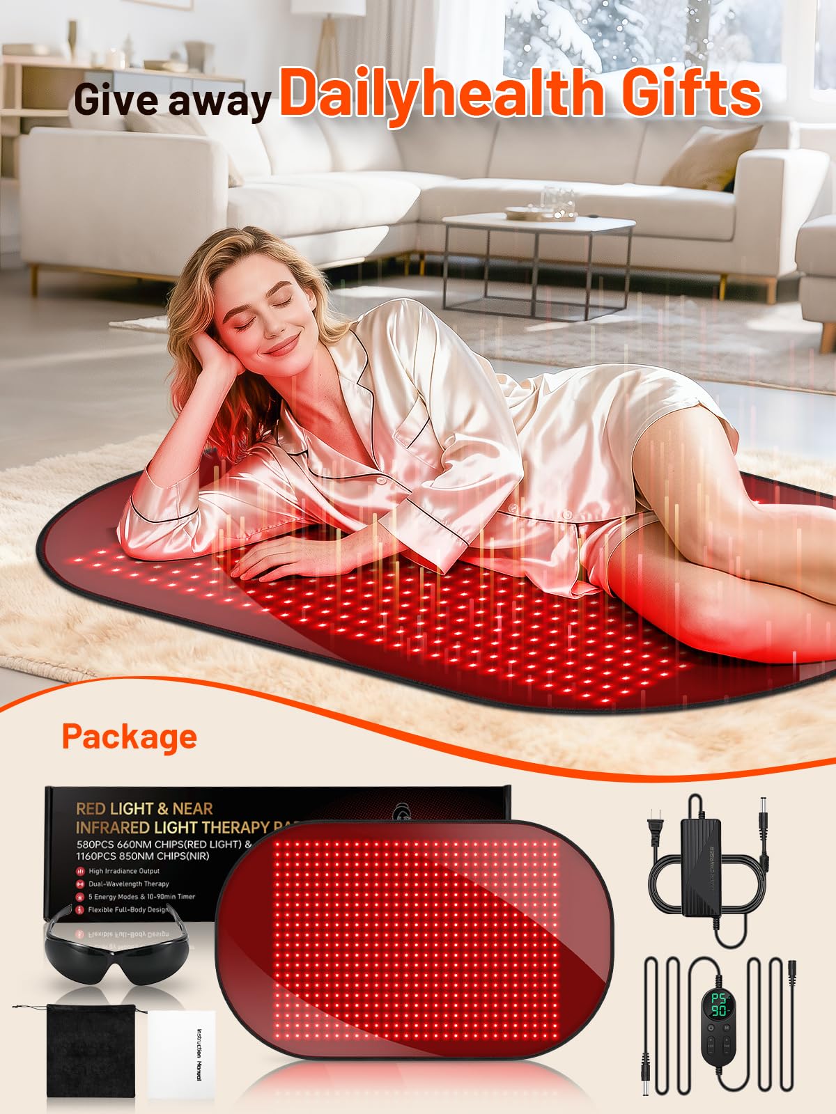 ROMISA red light therapy mat suitable for family use and shared sessions