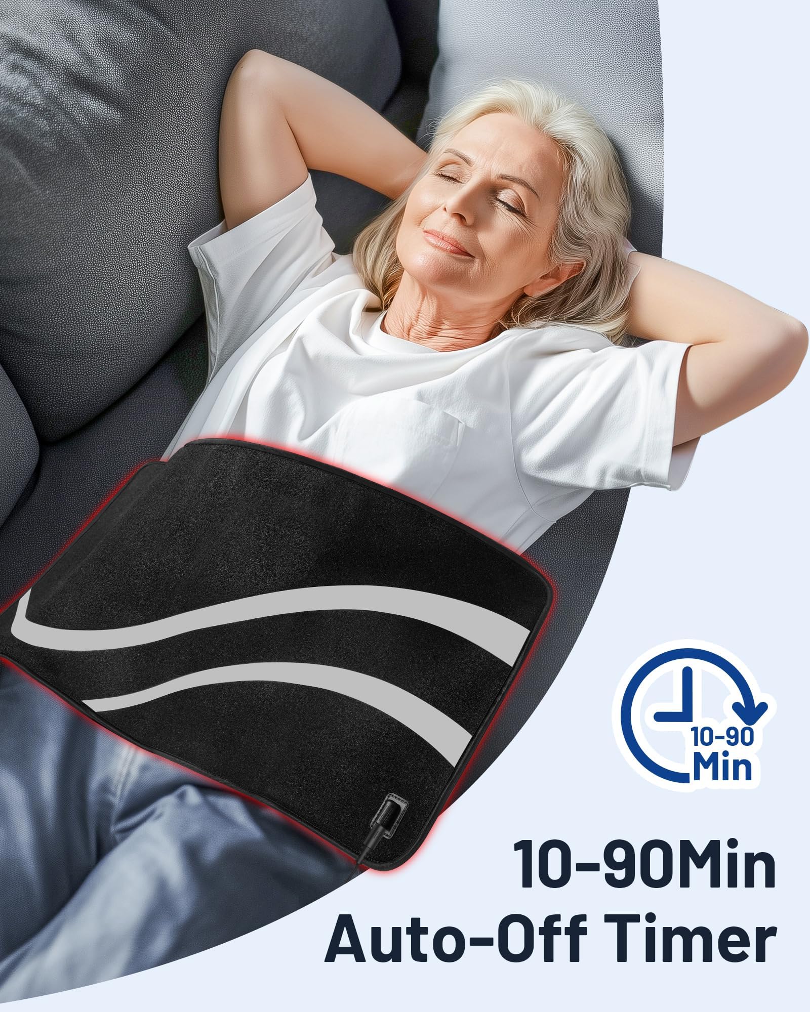 ROMISA therapy pad abdomen-area use for versatile, full-area coverage.