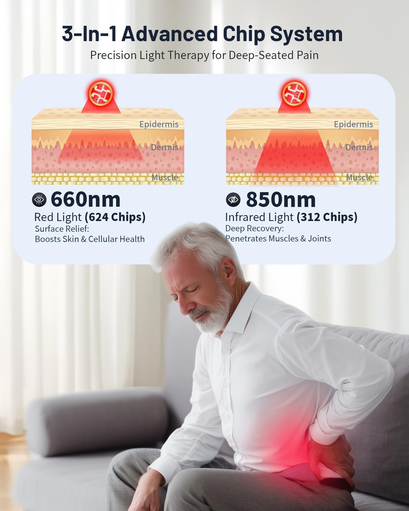 ROMISA therapy pad lying-down setup for hands-free therapy sessions.