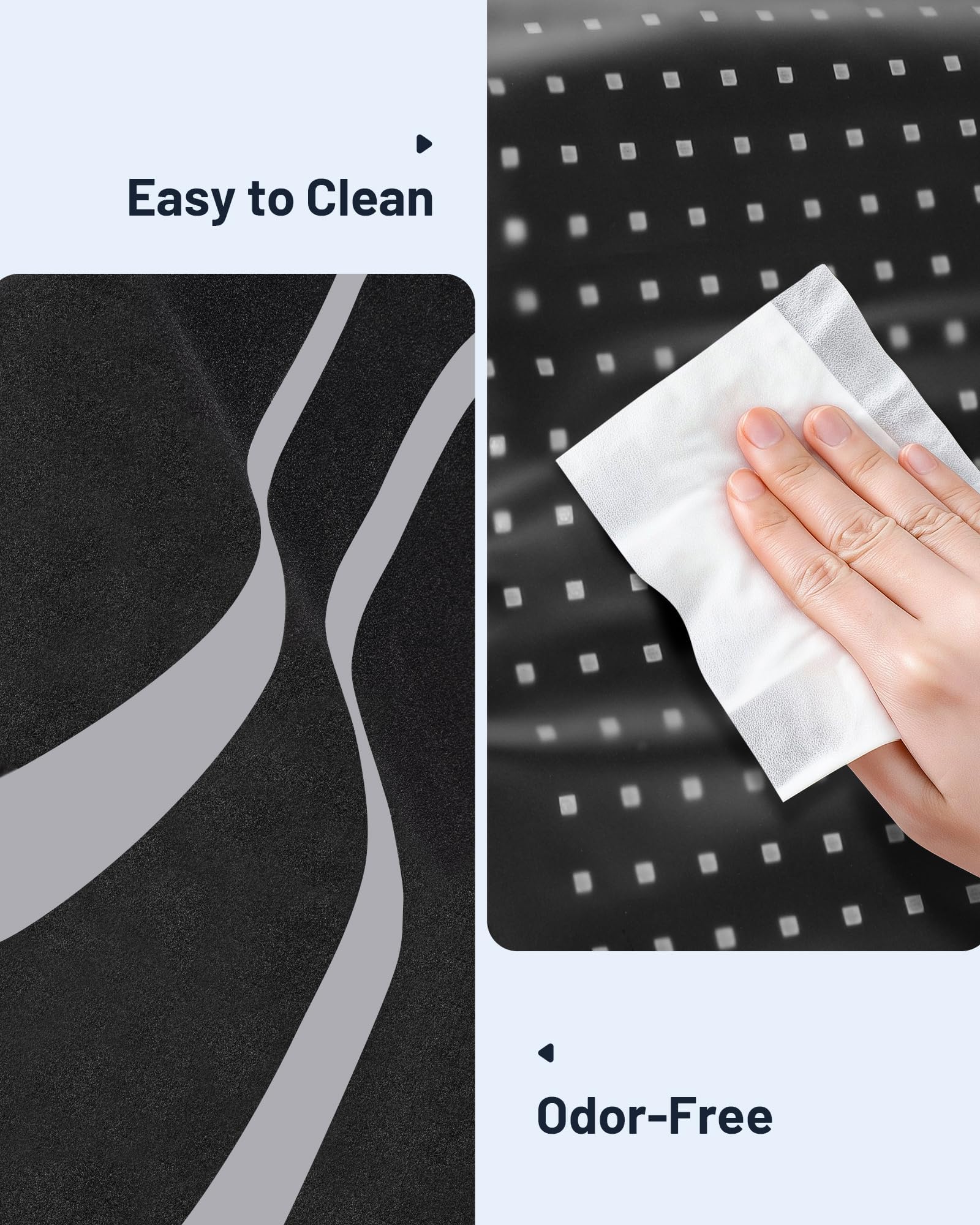 ROMISA therapy pad skin-contact surface offers comfortable odor-free daily use.
