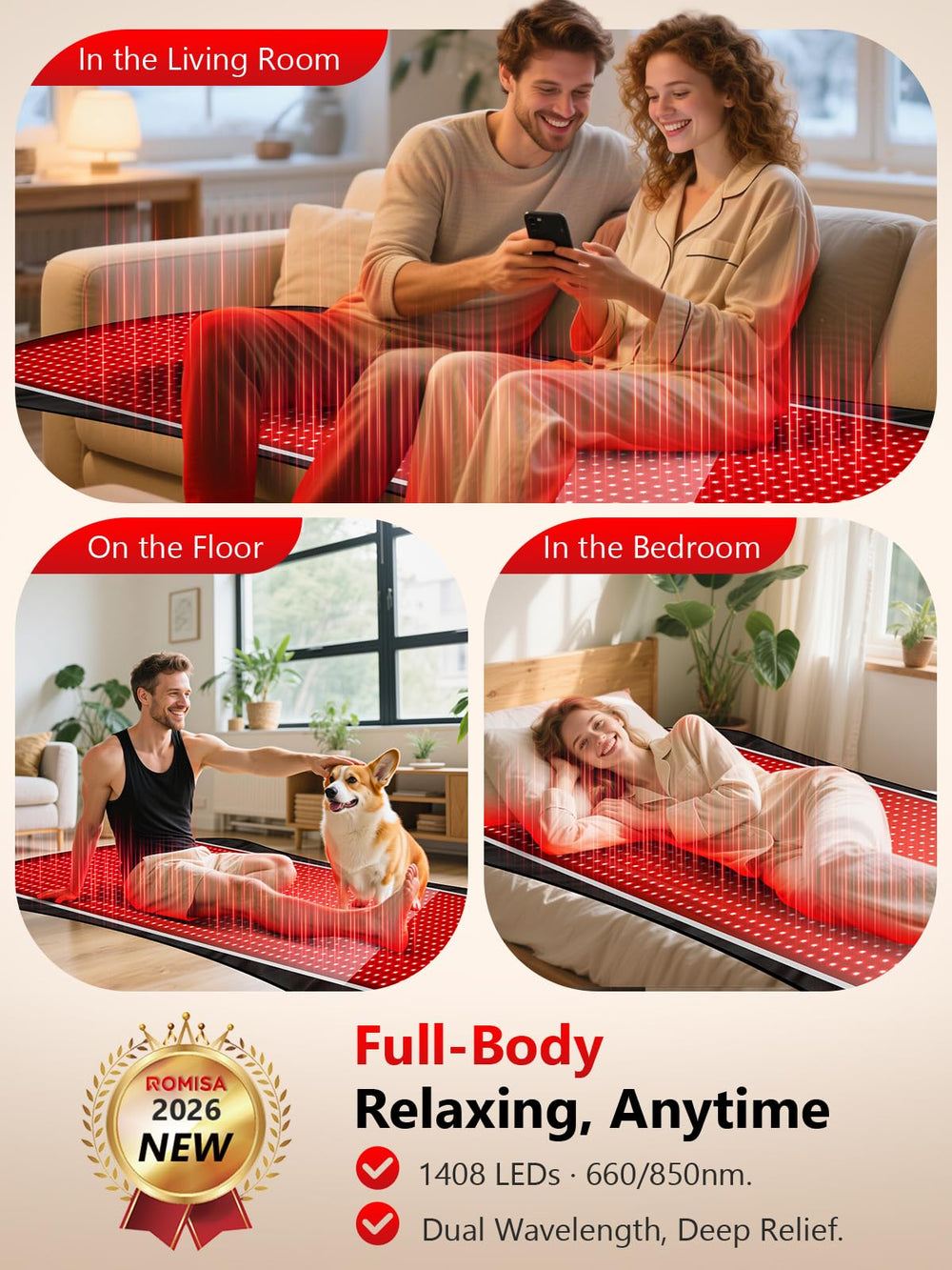 ROMISA two pulse modes (10Hz, 40Hz) for customizable sessions.