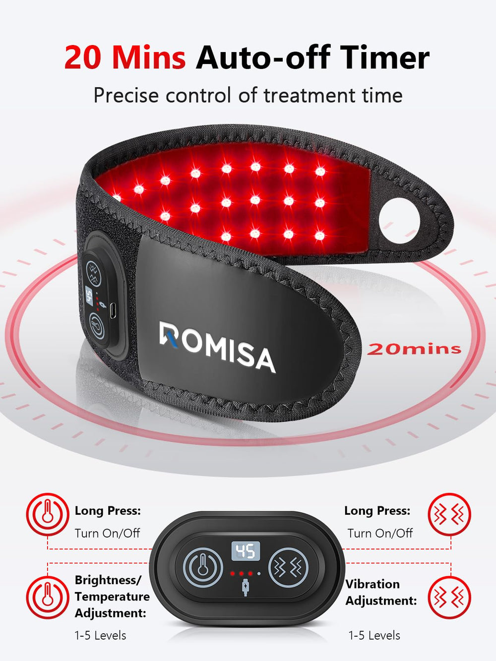 ROMISA velvet comfort wrist wrap shows soft exterior and fit