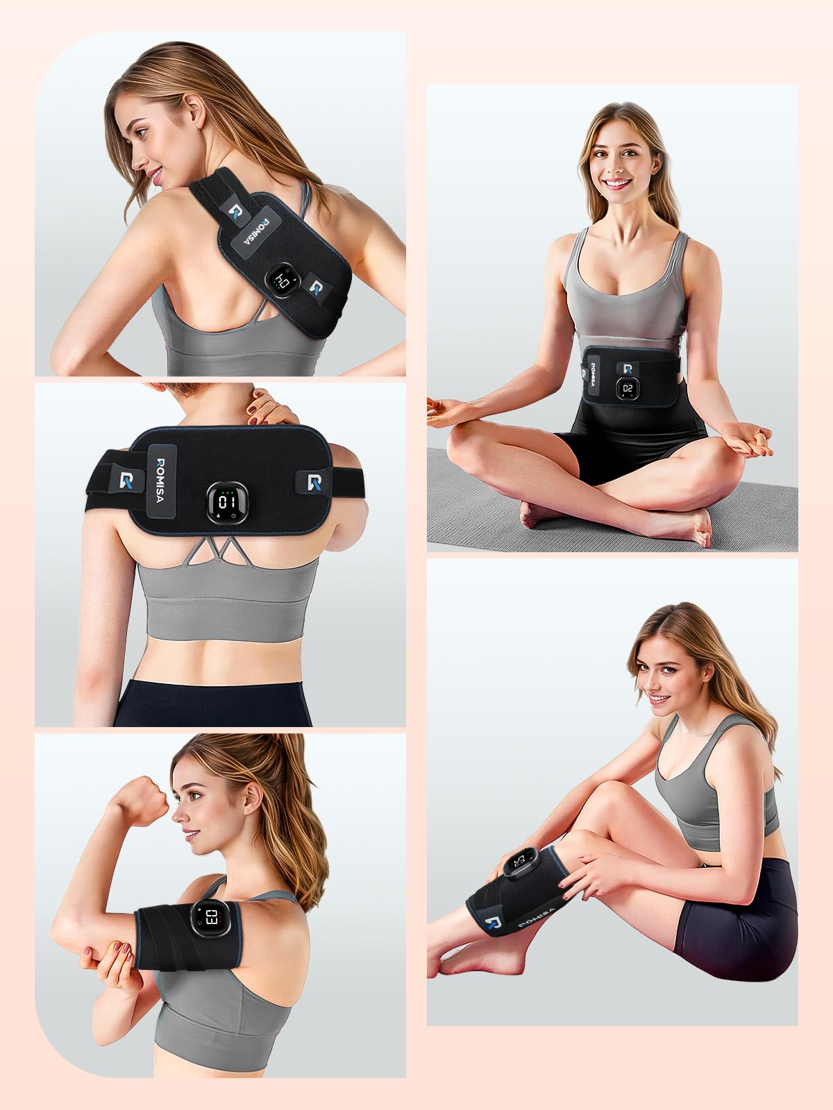 ROMISA versatile wellness belt suitable for home, gym, and travel.