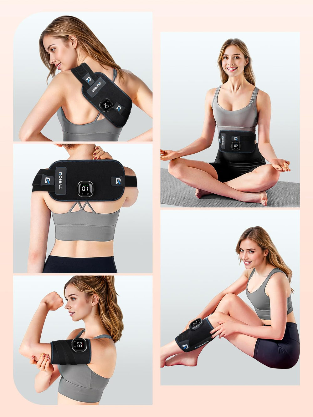 ROMISA versatile wellness belt suitable for home, gym, and travel.