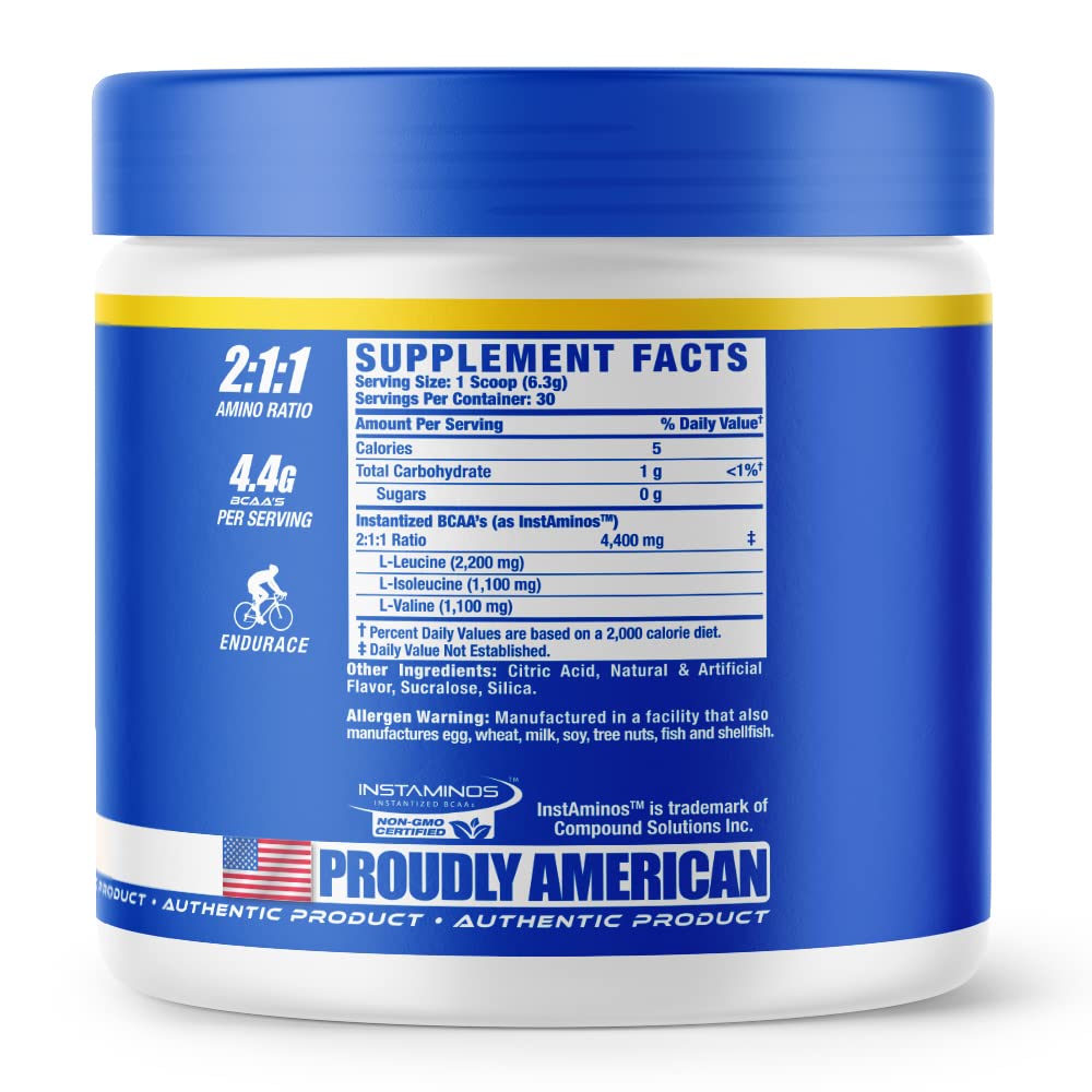 Ronnie Coleman BCAA XS powder dissolving in water for fast mixability