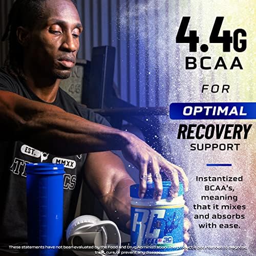 Ronnie Coleman BCAA XS tropical-punch flavor bottle on gym shelf