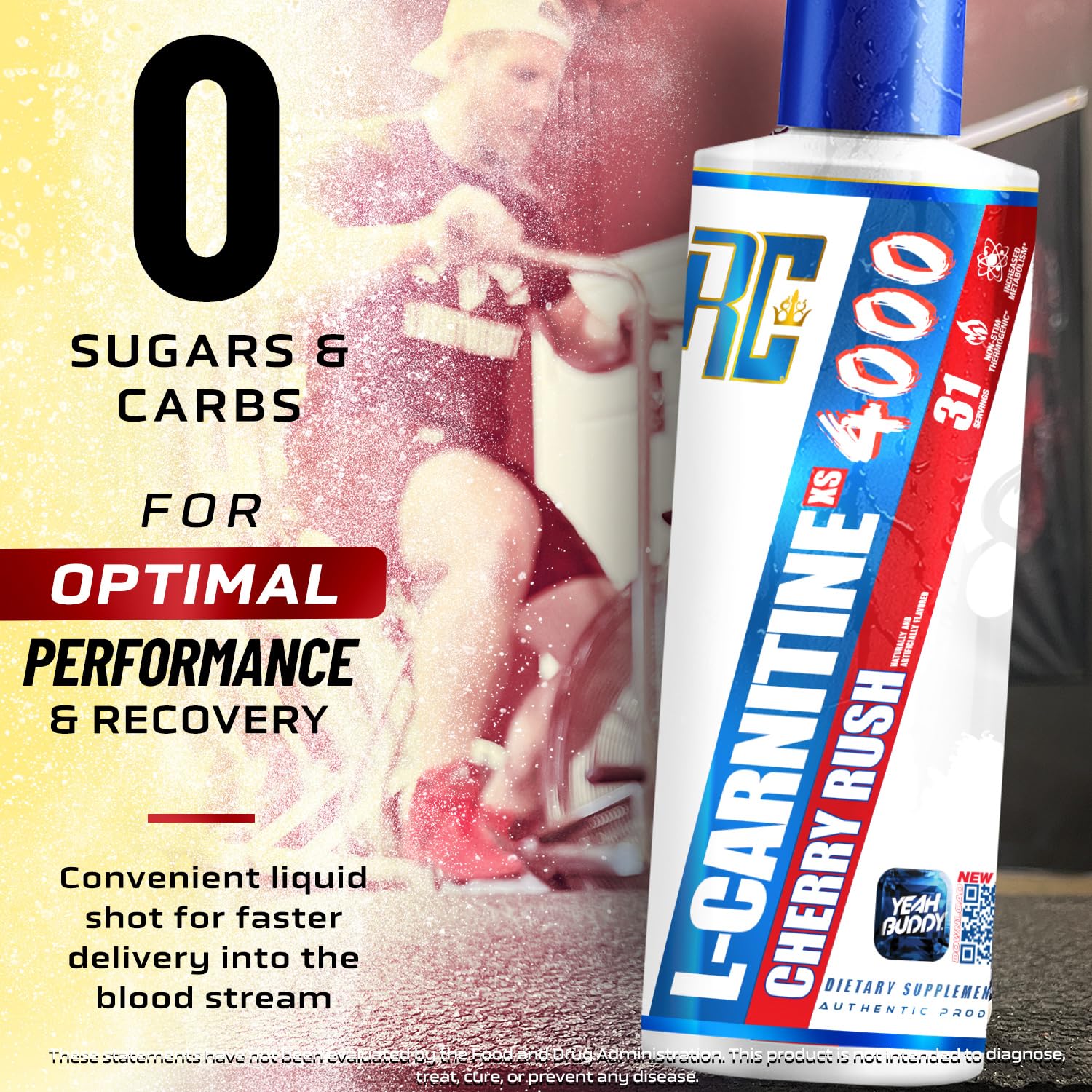 L-Carnitine XS 4000 Liquid label mentions pantothenic acid supports normal metabolism.