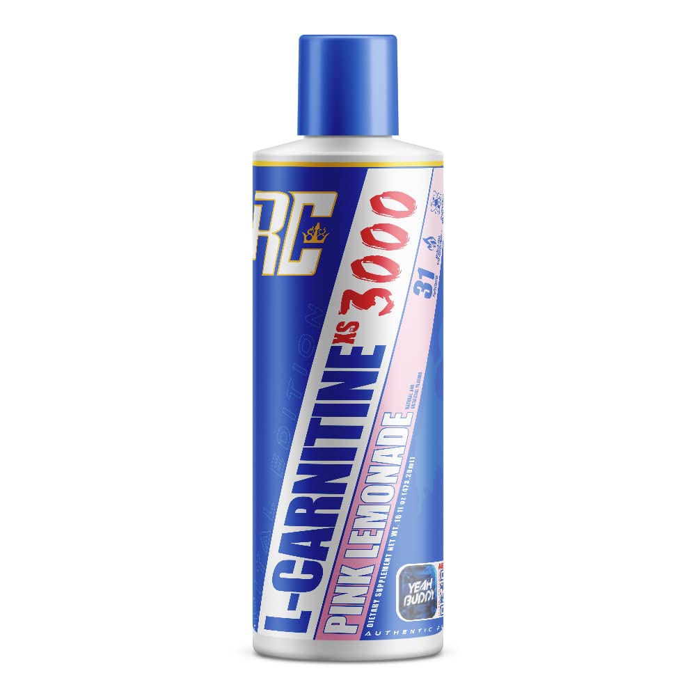 Ronnie Coleman Signature Series L-Carnitine 3000 liquid bottle front improves energy and metabolism support.