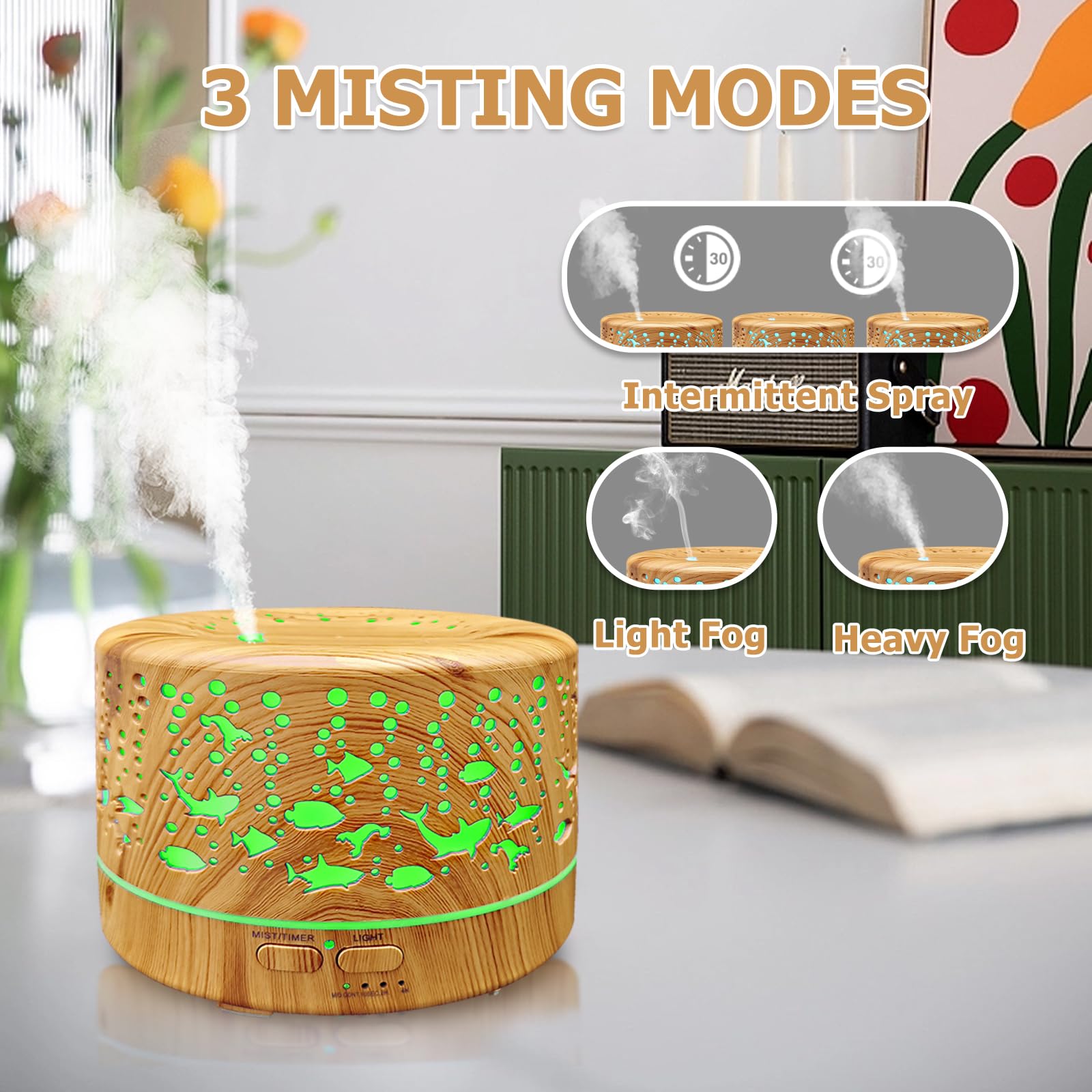 Roonbo large-room diffuser ideal for bedroom, living room, or office