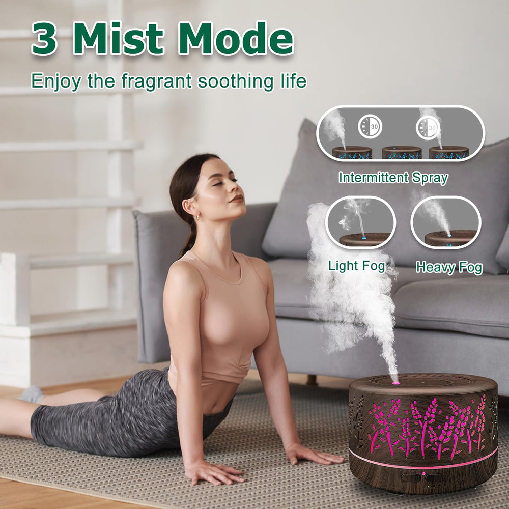 Roonbo diffuser with quiet operation boosts rest with whisper-quiet cooling mist.